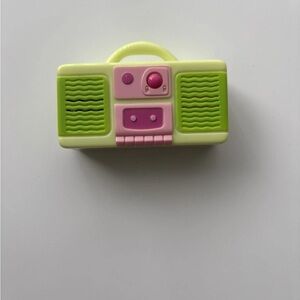 2000 Barbie Rock n Roll Boom Box Radio Green/Pink- New - Never Been Used